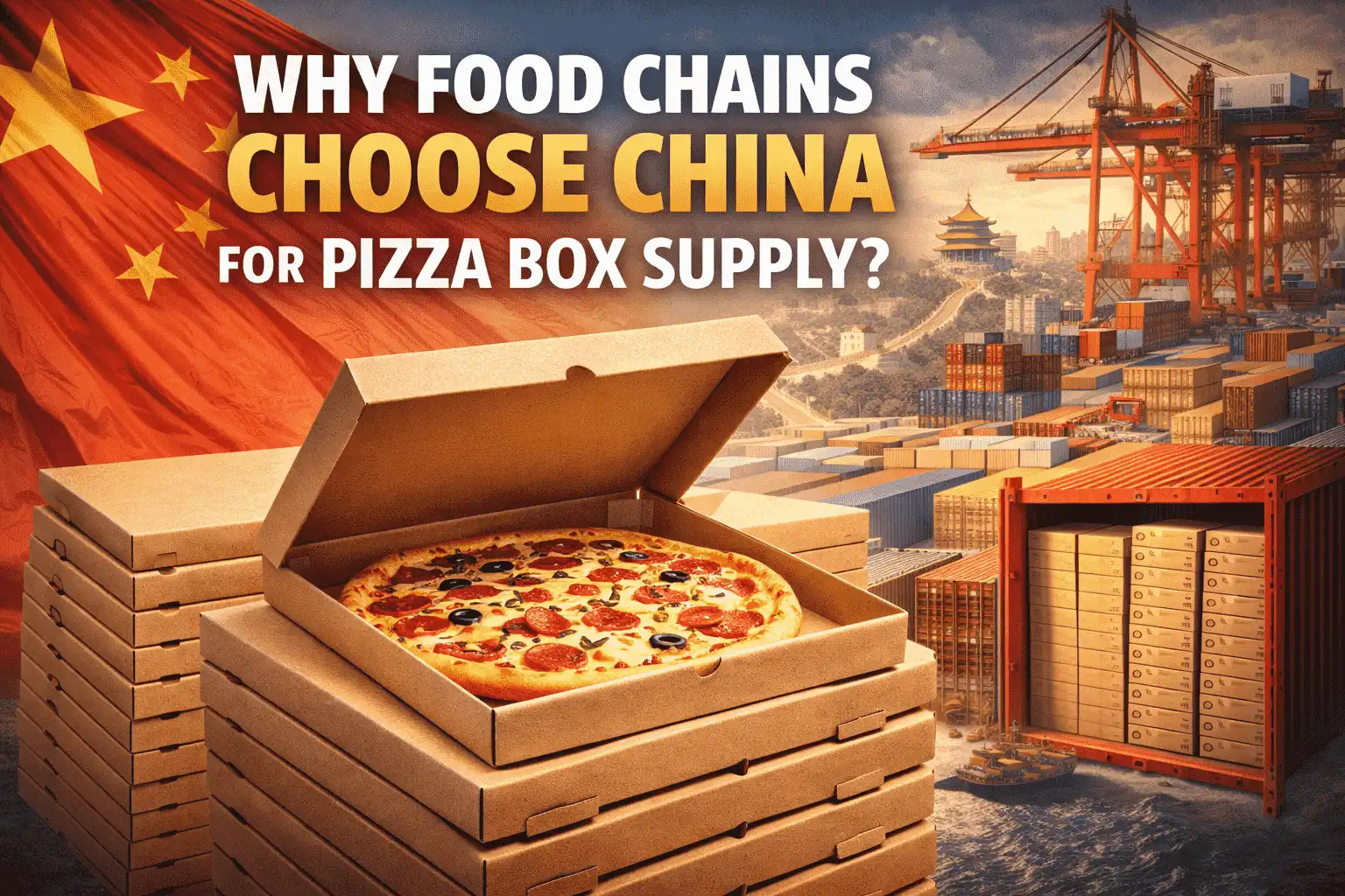Why Food Chains Choose China for Pizza Box Supply?